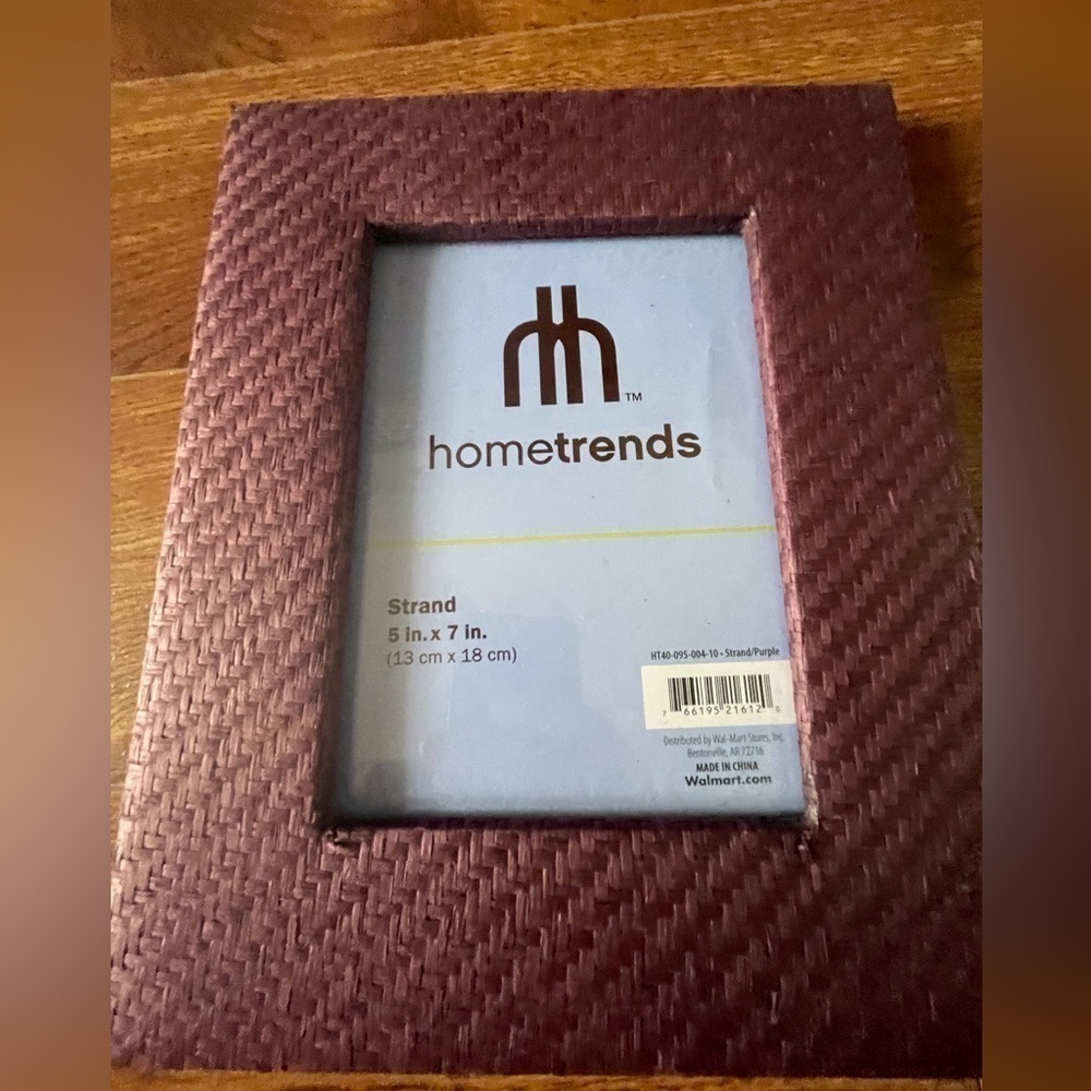 Hometrends purple woven 5x7 picture frame